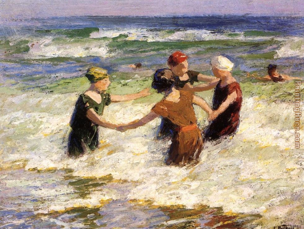 A Happy Group painting - Edward Henry Potthast A Happy Group art painting